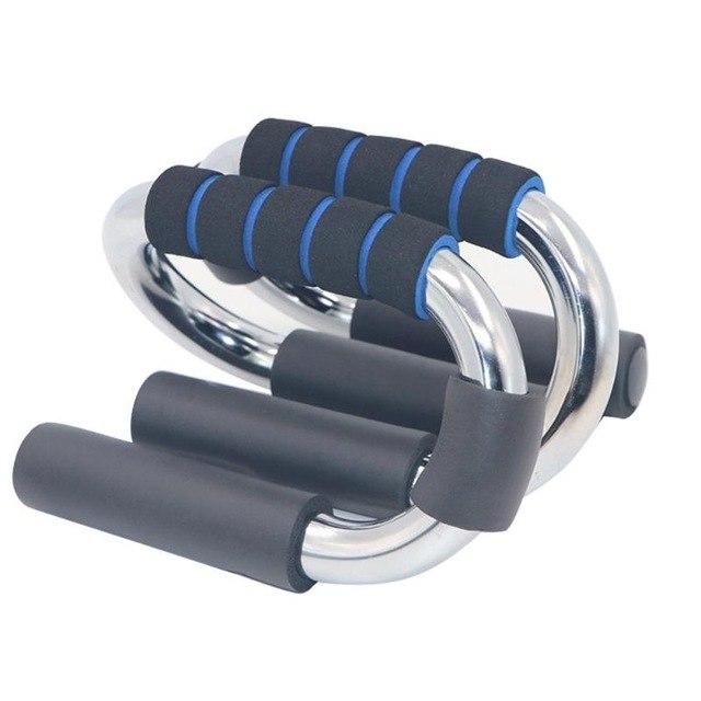 1 Pair S Shape Fitness Push Up Bar Aluminium Alloy Push-Ups Stand