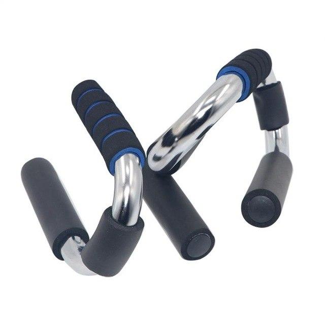 1 Pair S Shape Fitness Push Up Bar Aluminium Alloy Push-Ups Stand