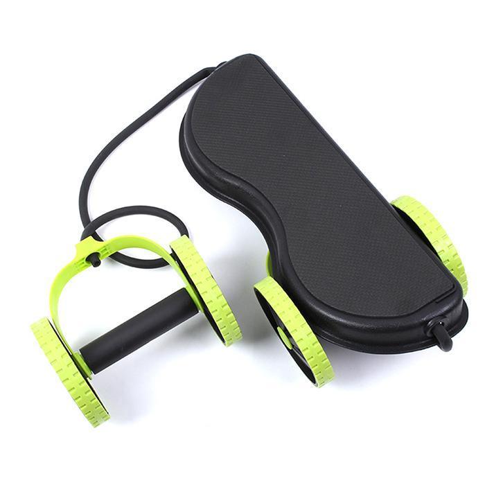 Abdominal Wheels Roller Stretch Multi-Functional Resistance Pull Rope Abdominal Muscle Trainer Exercise