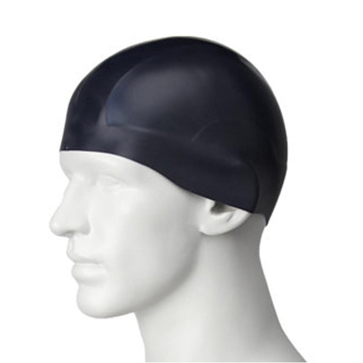 Men Women Waterproof Ear Protection Bathing Silicone Cap Swimming Pool Hat Swimmers Long Hair Cap