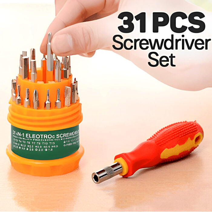 31 In 1 Multi-Functional Screw Driver Tool Kit For Mobiles And Small Products