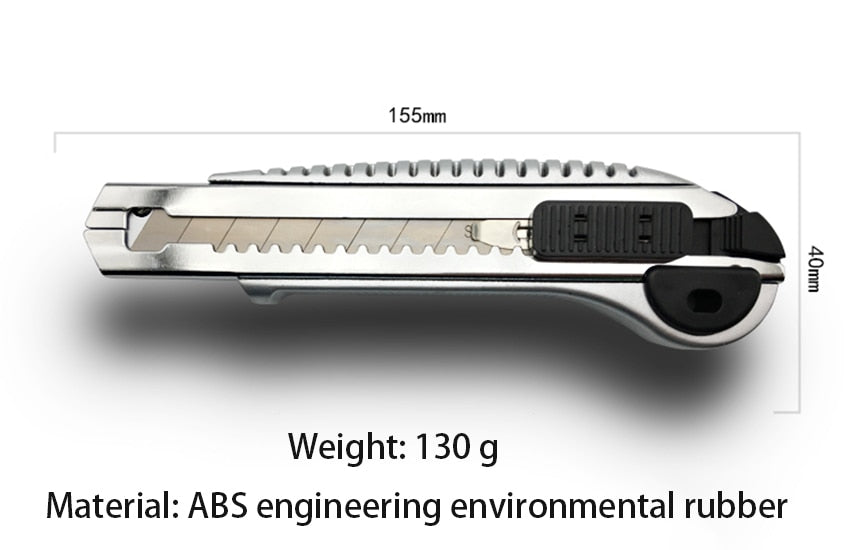 Heavy Duty Multifunctional Screw Locking Non-Slip 18mm Utility Cutter Blade