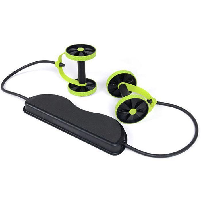 Abdominal Wheels Roller Stretch Multi-Functional Resistance Pull Rope Abdominal Muscle Trainer Exercise