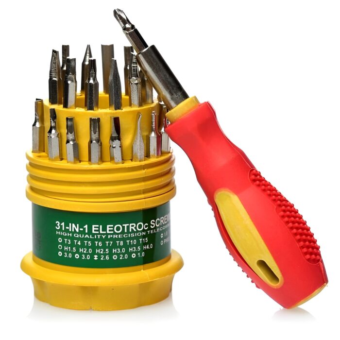 31 In 1 Multi-Functional Screw Driver Tool Kit For Mobiles And Small Products