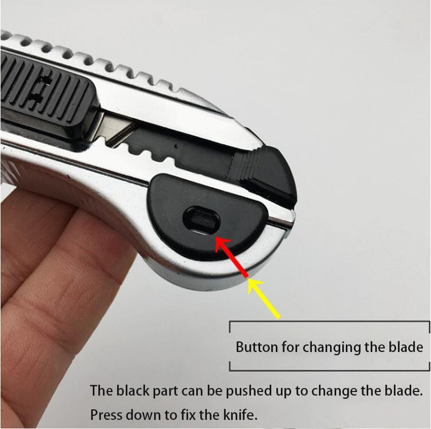 Heavy Duty Multifunctional Screw Locking Non-Slip 18mm Utility Cutter Blade